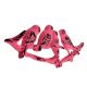 Pink Distressed Birds Iron Hook